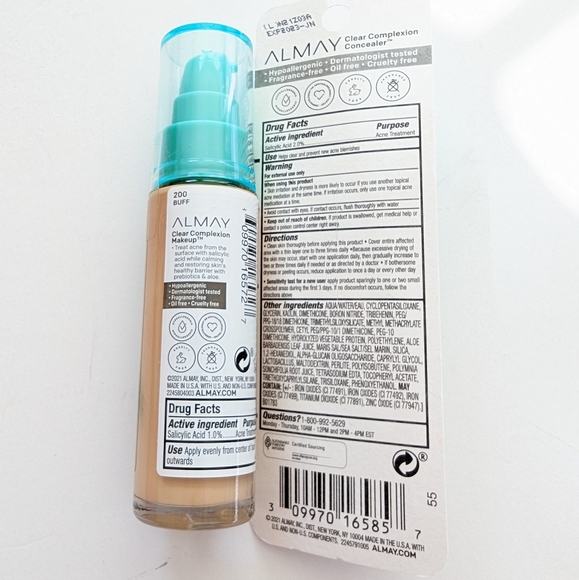 Almay Cosmetics Clear Complexion Concealer -400  & Foundation - 200 - Picture 4 of 4